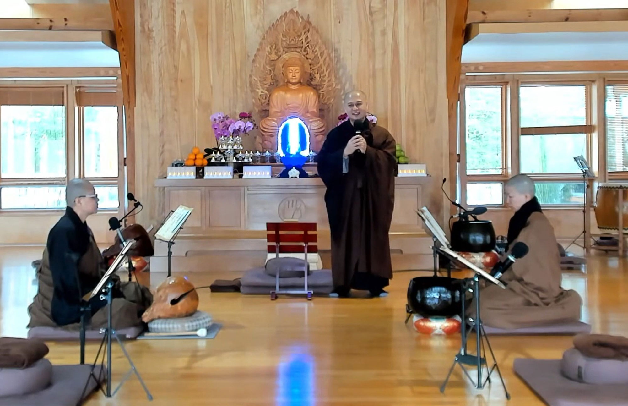 2021東初禪寺暨象岡道場共同啟動新春全球祈福系列線上共修