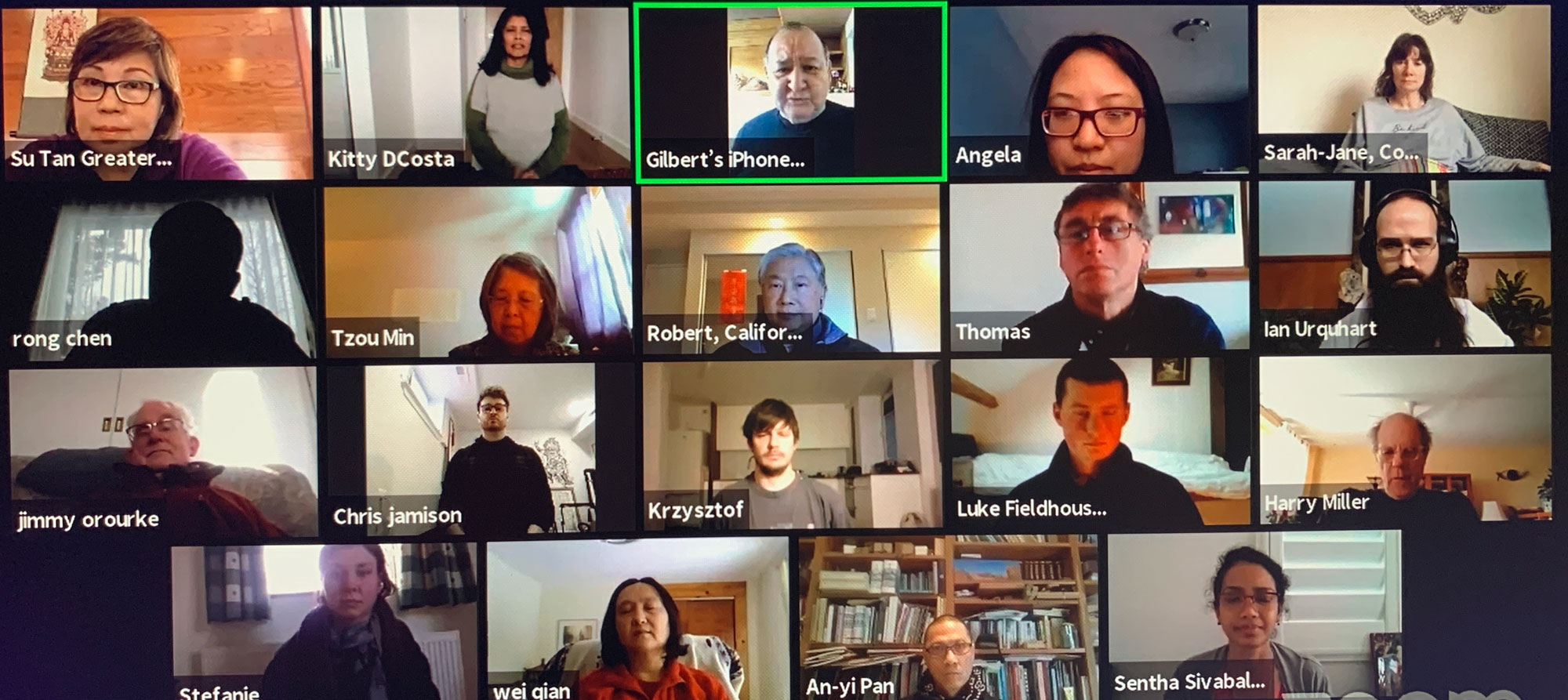 2021東初禪寺暨象岡道場共同啟動新春全球祈福系列線上共修